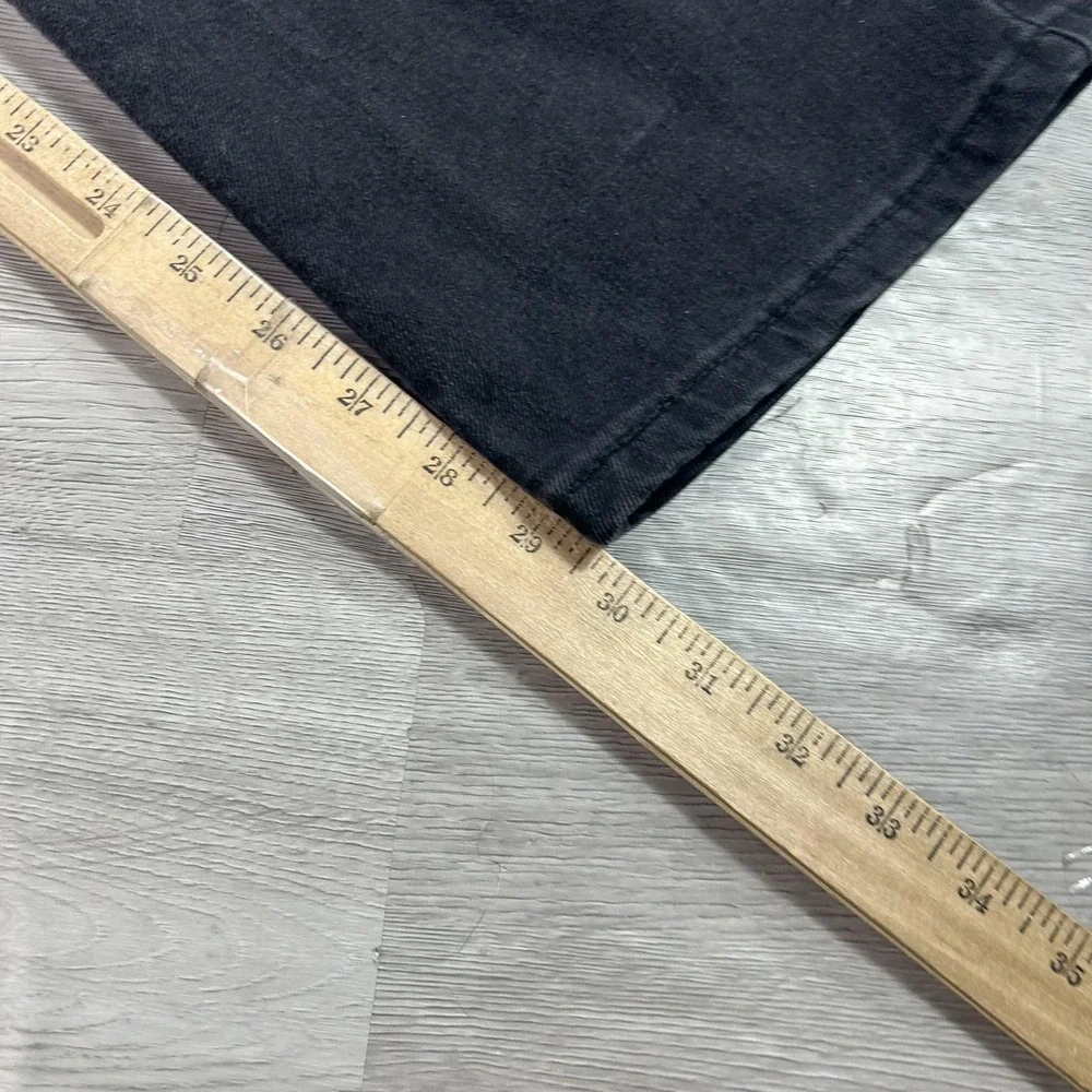 Levis 511 Jeans Mens 42x30 Black Slim Straight Stretch Denim Dark Wash Pants‎